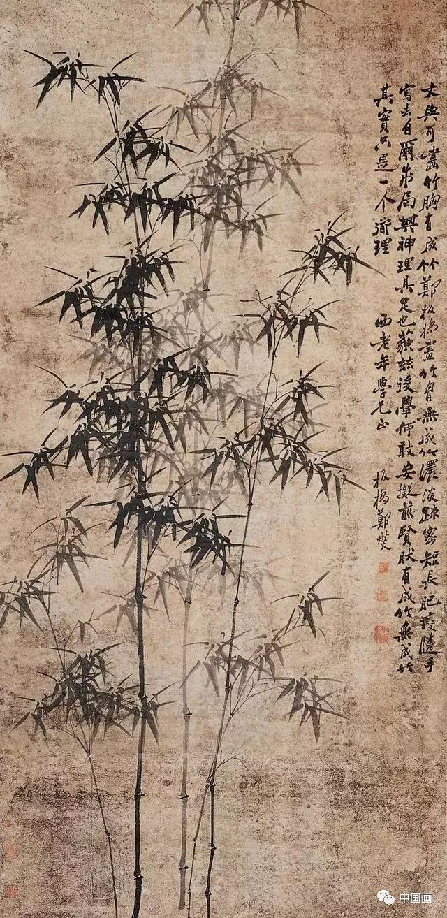 郑板桥的潍县署中画竹朗读视频,郑板桥竹子画大全