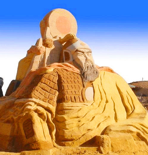 中国最大沙雕主题公园,中国陆良第三届彩色沙林沙雕节