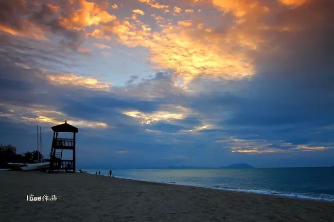 三亚最美的夕阳日落,夕阳的落下