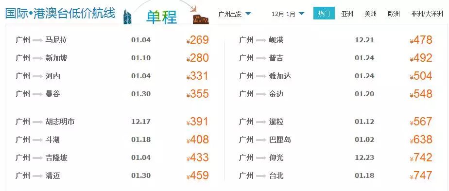 12月低价旅游机票,9月机票最便宜的地方