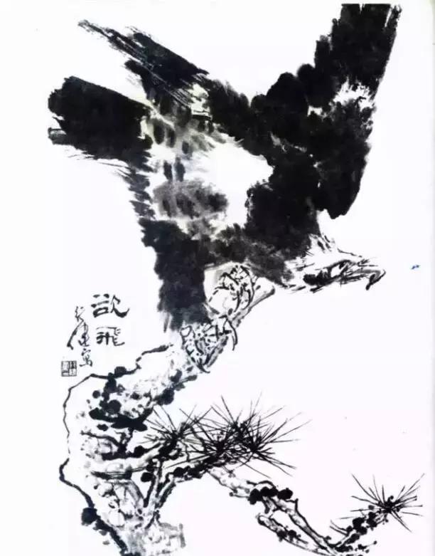 国画写实鹰怎么画,国画画鹰的技法