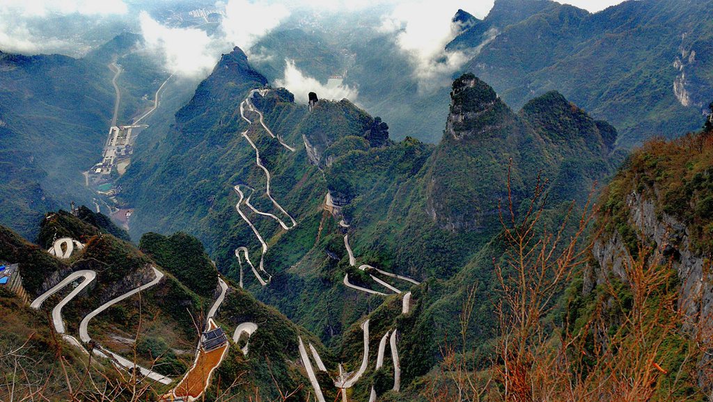 天门山景区观景,天门山生态景区
