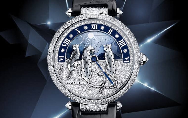卡地亚手表蓝气球,卡地亚手表怎么调时间