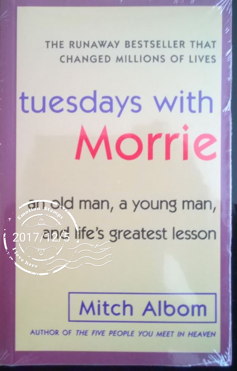 阅点滴印记之九十八《TuesdayswithMorrie