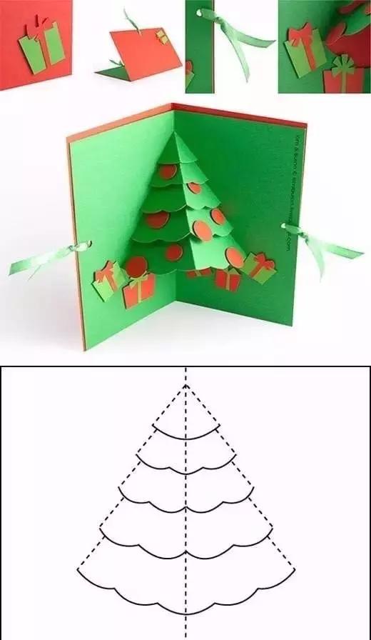 圣诞字母创意贺卡,圣诞贺卡手工制作立体简单又好看