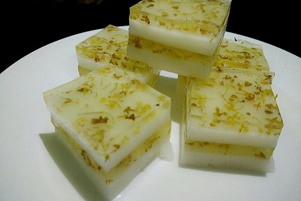 椰汁桂花糕配料是多少,桂花糕传统糕点正宗