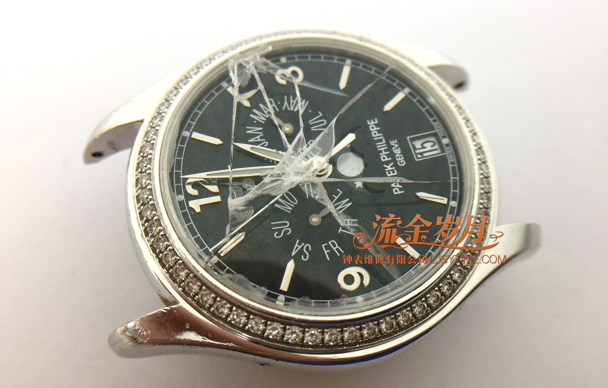 百达翡丽手表破裂怎么修复,百达翡丽烂表复原