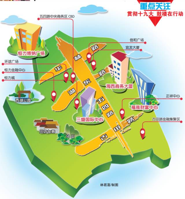 福州这个区在楼宇经济上“写”了个大“丰”字！“丰”字如何构写？又有多大？来看看！