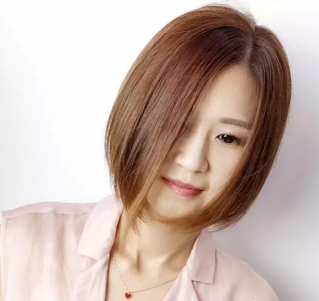 沙宣波波头适合40到50岁的人图片,沙宣波波头发型中发