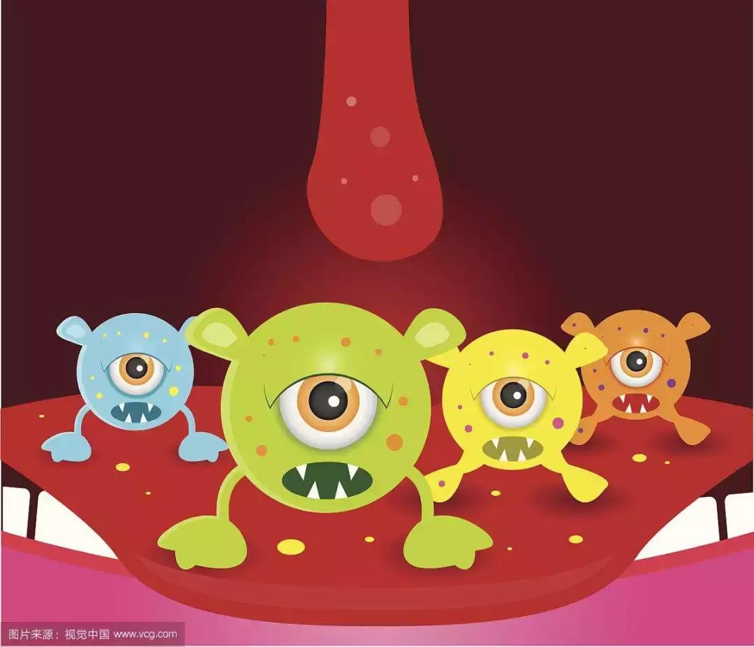 菌从口入，可导致肠胃炎