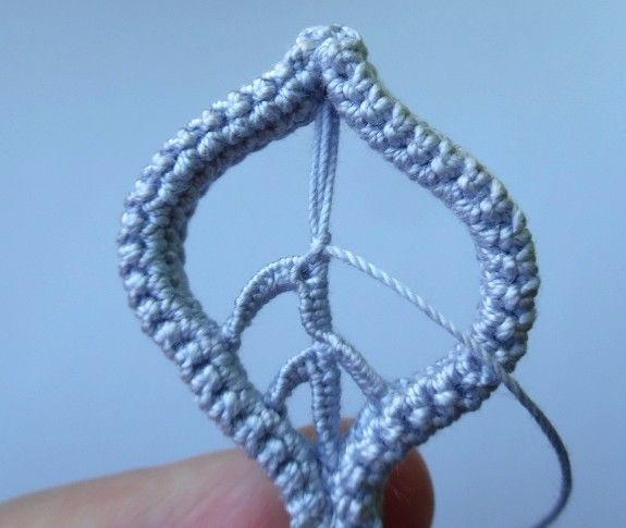 爱尔兰蕾丝钩编项链系列教程之大叶