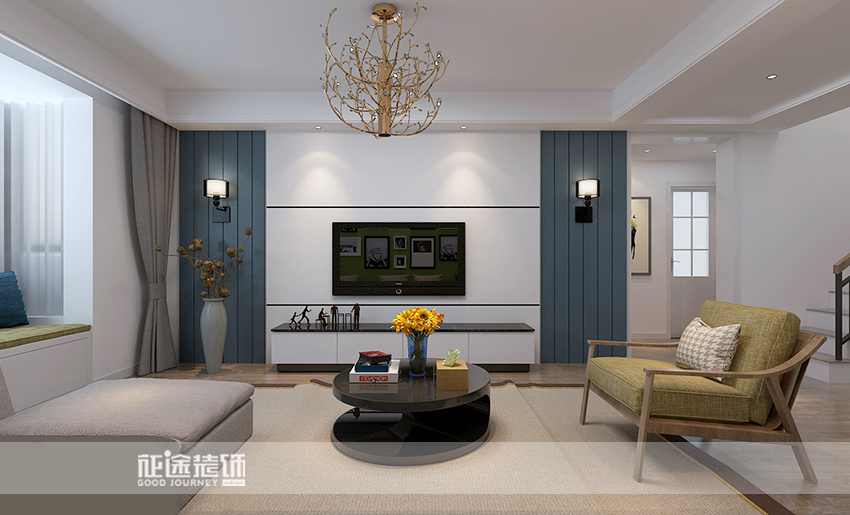 昊天园位置图,鸿璟园现代简约风格装修