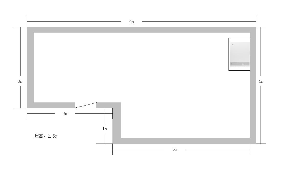 最大新风换气75立方米,大风量新风