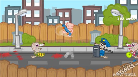 免费格斗游戏《IronSnout》莫西干头扛把子小猪对战狼群