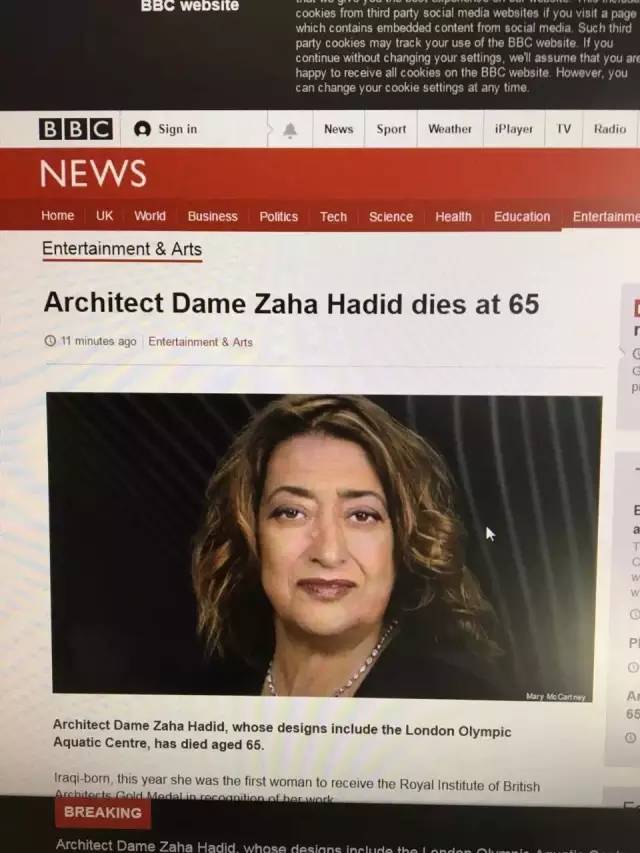 已故扎哈,再见大提琴演奏