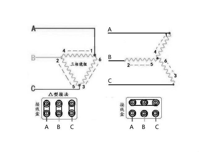 星三角降压启动接线图解收藏学习,星三角降压启动简单的接线方法