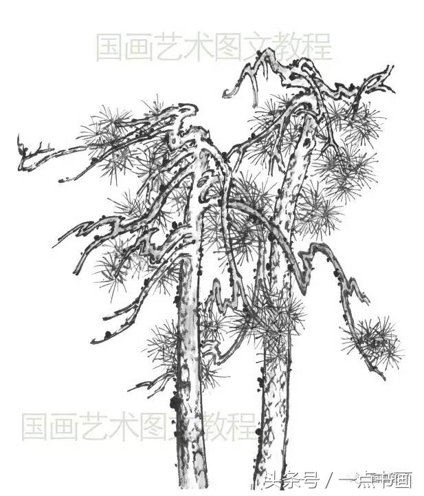 芥子园山水画技法10,芥子园国画山水画教学视频的画法