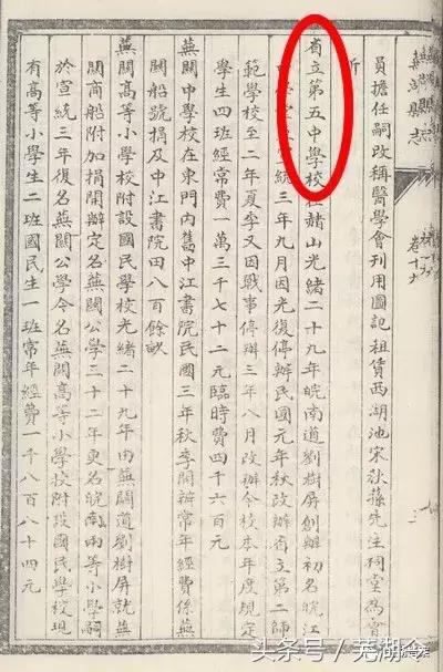 从“中江书院”到“芜湖一中”这所学校已走过250多年的历史!