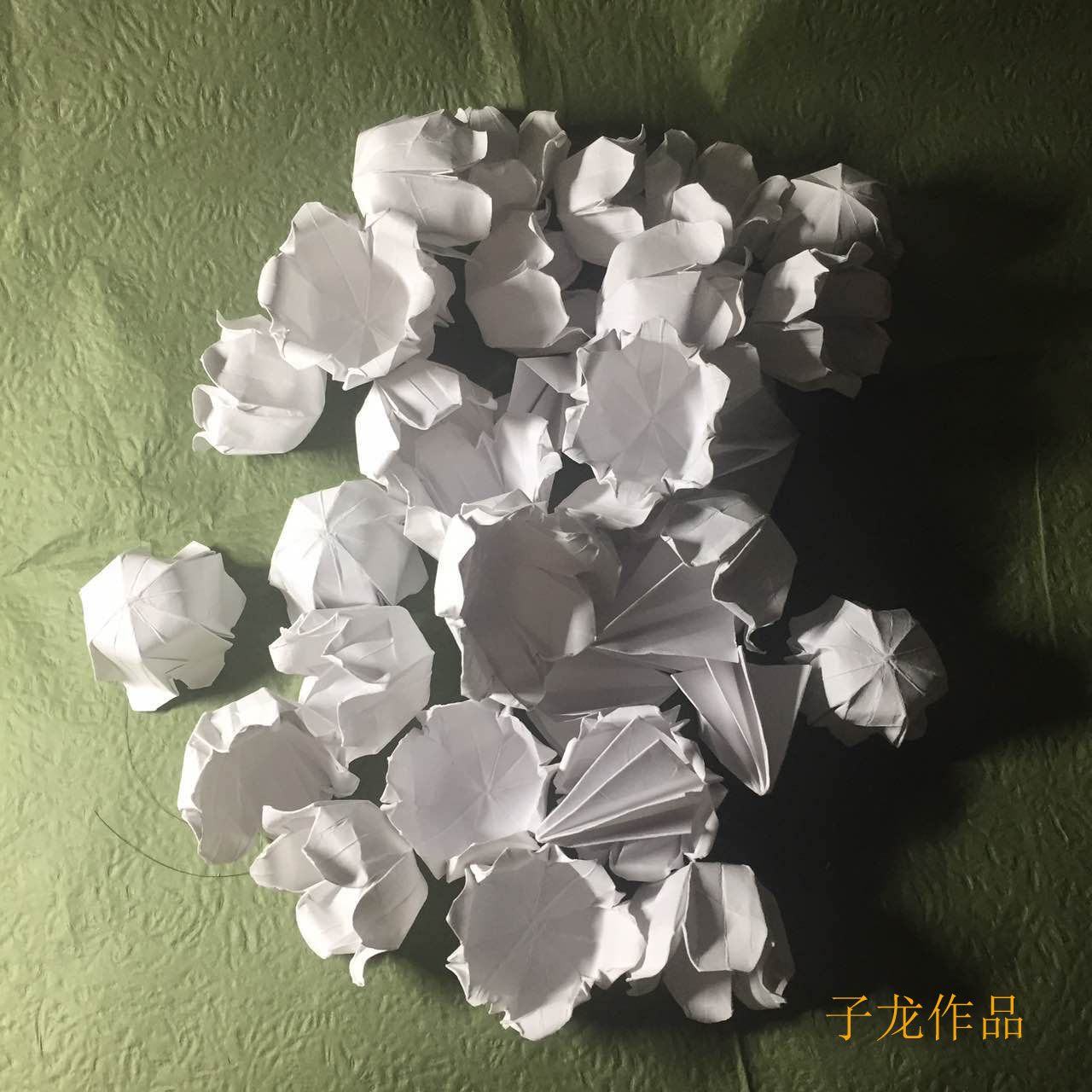 铃兰花灯折纸教程,铃兰折纸花束