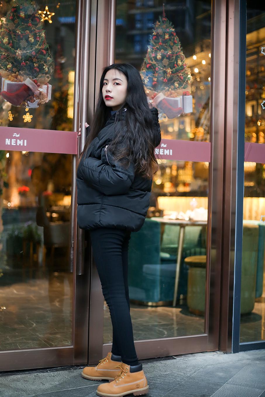 zara丝绒面包服,zara穿搭冬款