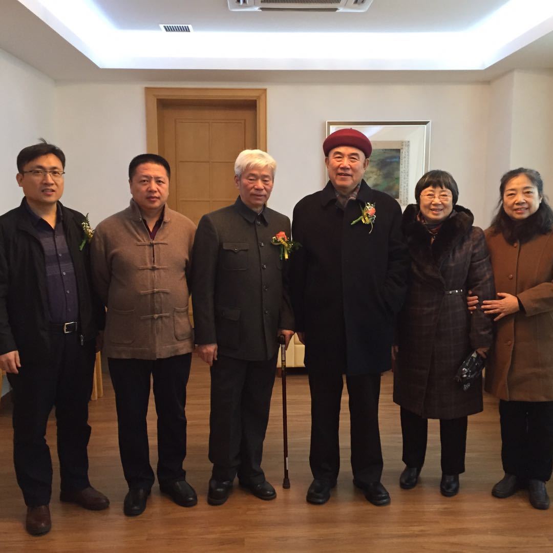 韩煜书法展在中国,韩煜和他的书法创作团队