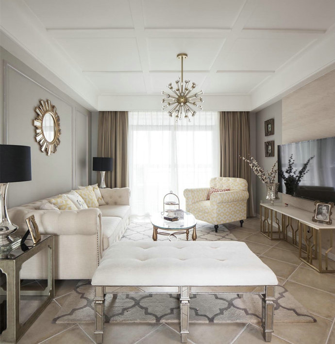 西安鼎正大都城97平户型装修案例,鼎正大都城一室