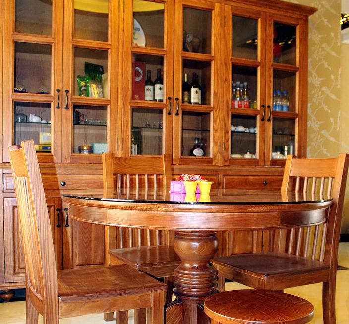 厨房实木装修效果图红橡木橱柜,红橡木橱柜好用吗