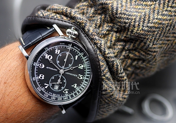 浪琴经典复刻手表如何调时间,时针钟表