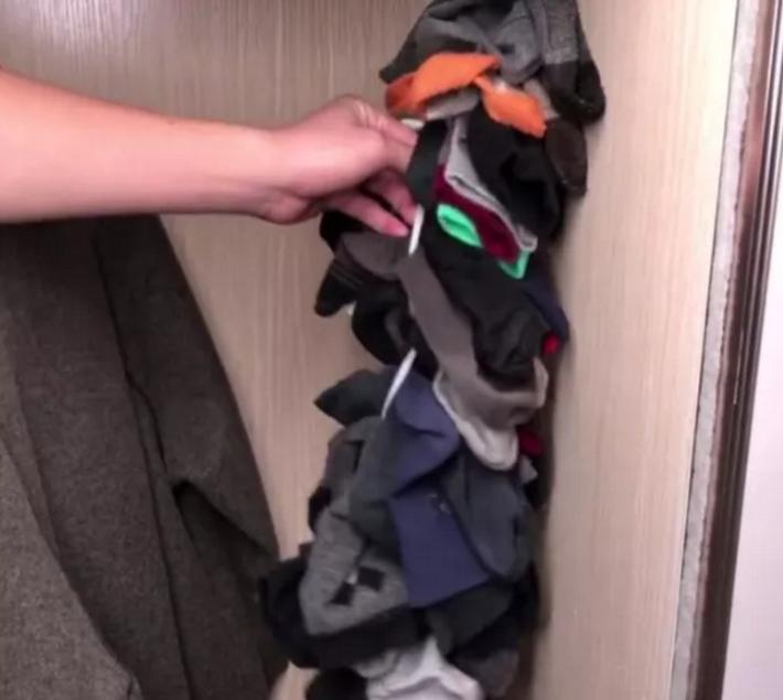 袜子收纳悬挂神器抽屉式收纳盒,如何收纳袜子在衣柜里没有抽屉