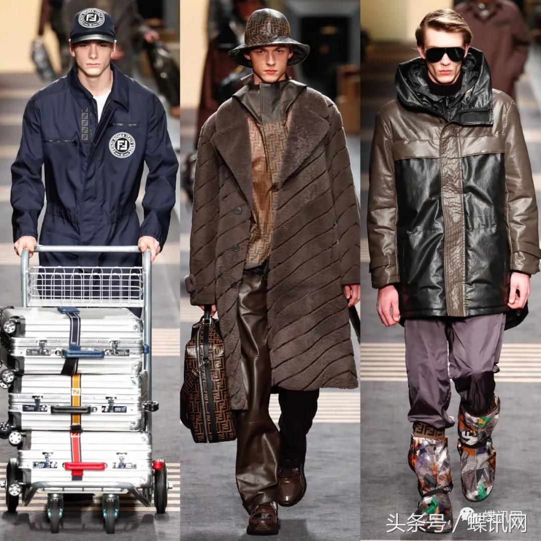 2020秋冬男装周fendi的时髦黄与黑,fendi2018秋冬男装