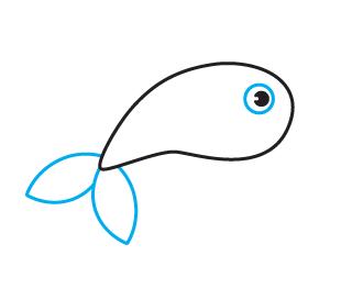 儿童简笔画鲸鱼简单又漂亮,鲸鱼简笔画儿童简单又好看