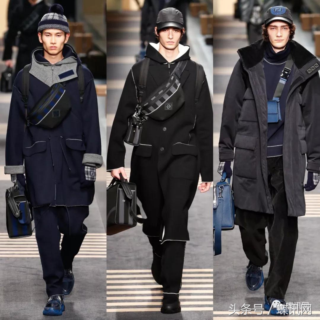 2020秋冬男装周fendi的时髦黄与黑,fendi2018秋冬男装
