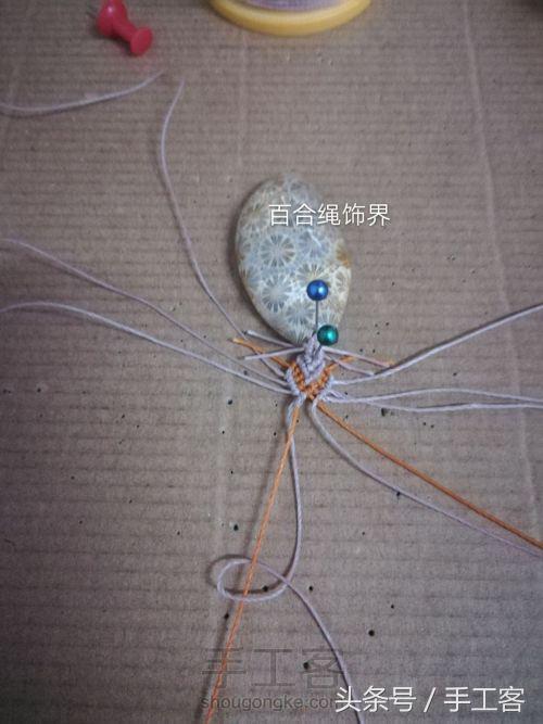 编绳项链背云的编法,宝宝平安扣编绳项链编法