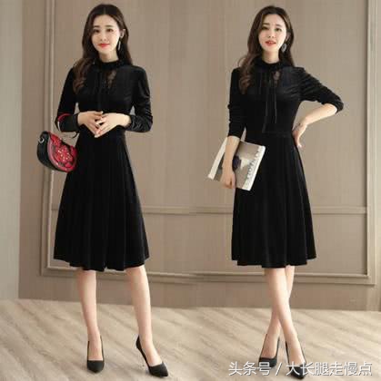 今年流行的羊毛毛呢连衣裙，穿的太美显档次