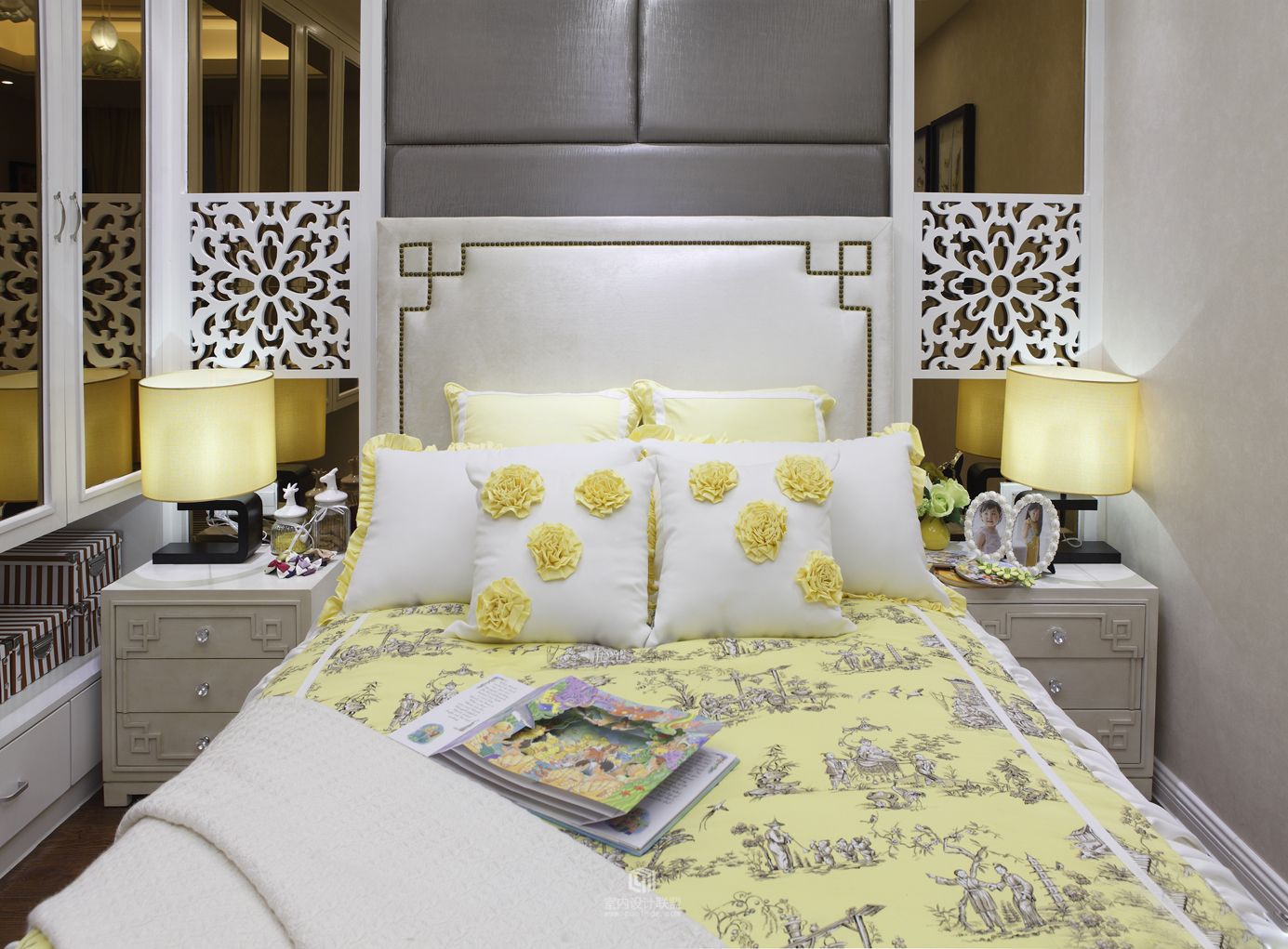 桂林悠山郡中式装修二手房,桂林彰泰郡113户型装修