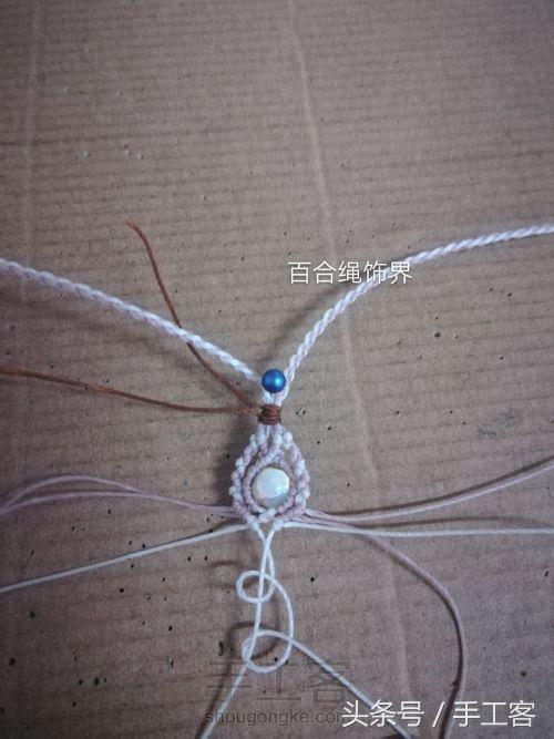 编绳项链背云的编法,宝宝平安扣编绳项链编法
