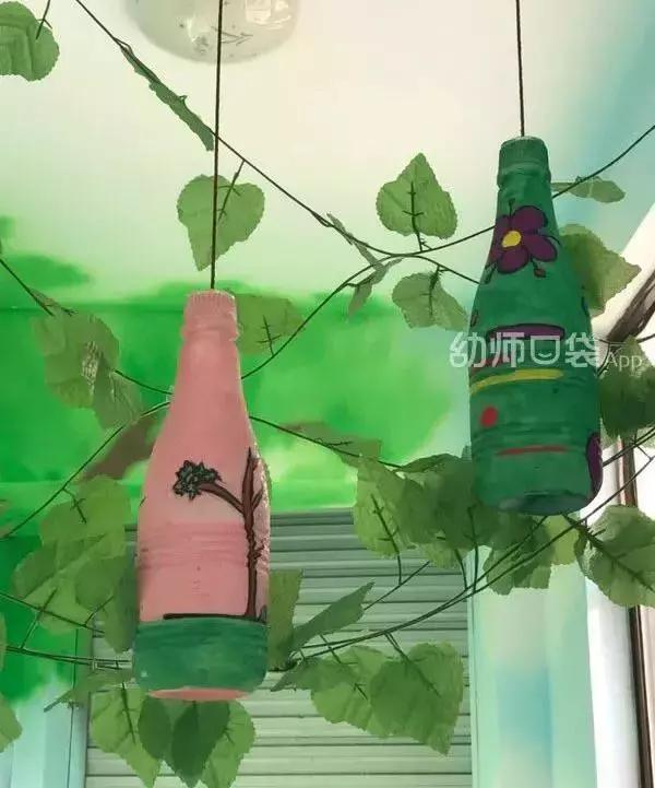 废旧材料创意吊饰,虎年新年环创废旧材料吊饰幼儿园