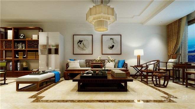 福州泥巴公社香开新城装修案例,新中式与美式乡村,你中意哪个?