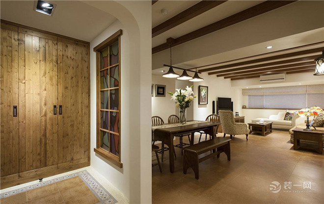 福州泥巴公社香开新城装修案例,新中式与美式乡村,你中意哪个?