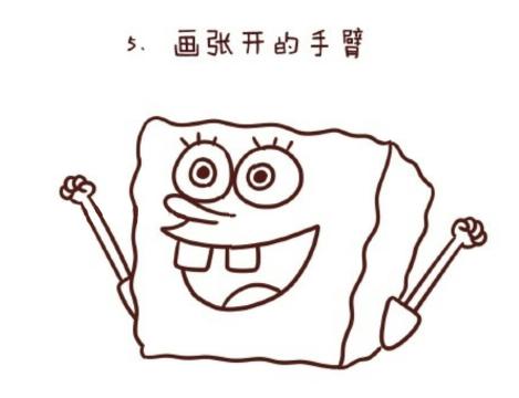 章鱼哥海绵宝宝派大星三人简笔画,简笔画海绵宝宝和派大星可爱版