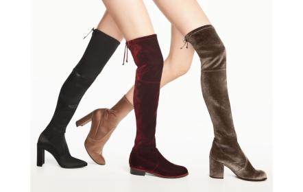 冬天适合粗腿穿的长筒靴,冬天穿光腿神器配过膝靴