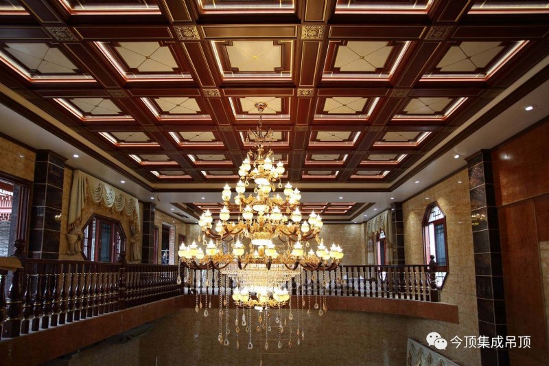 震撼！今顶超奢高端定制豪宅吊顶竣工！
