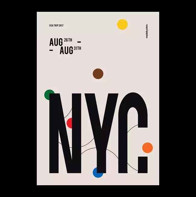 一组有个性的海报,世界各地海报