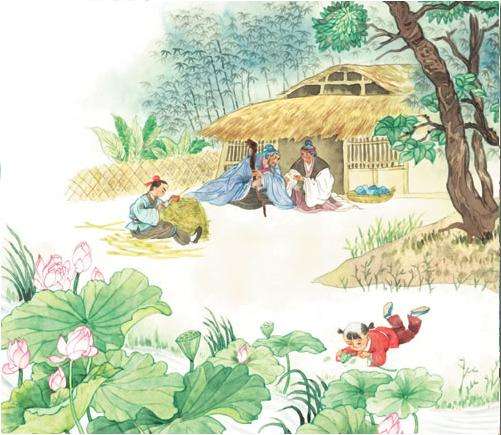 清平乐村居溪头卧剥莲蓬什么意思,清平乐村居溪头卧剥莲蓬