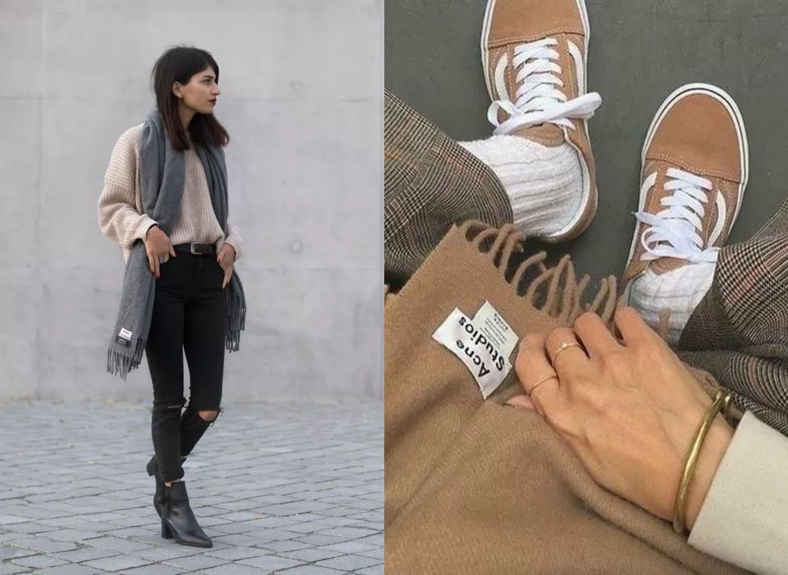 觉得高领毛衣勒脖子,高领毛衣围巾不舒服