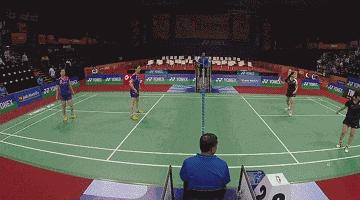 羽毛球应对封网教学,羽毛球双打网前封网技术