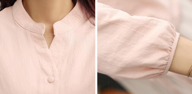 散发强大女神气场，让人过目不忘的棉麻立领中长裙套装