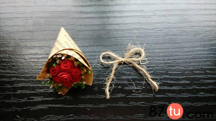 玫瑰花折纸手残党超简单好看迷你,折纸玫瑰花叶子图解