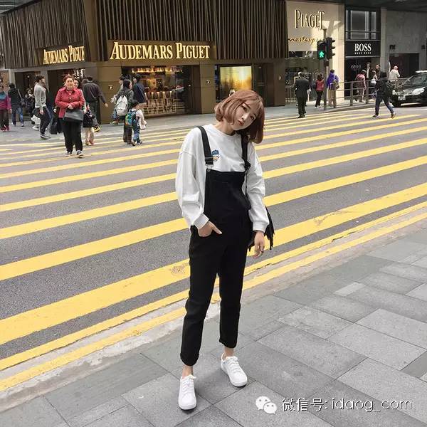 背呀么背带裤~~买了么?