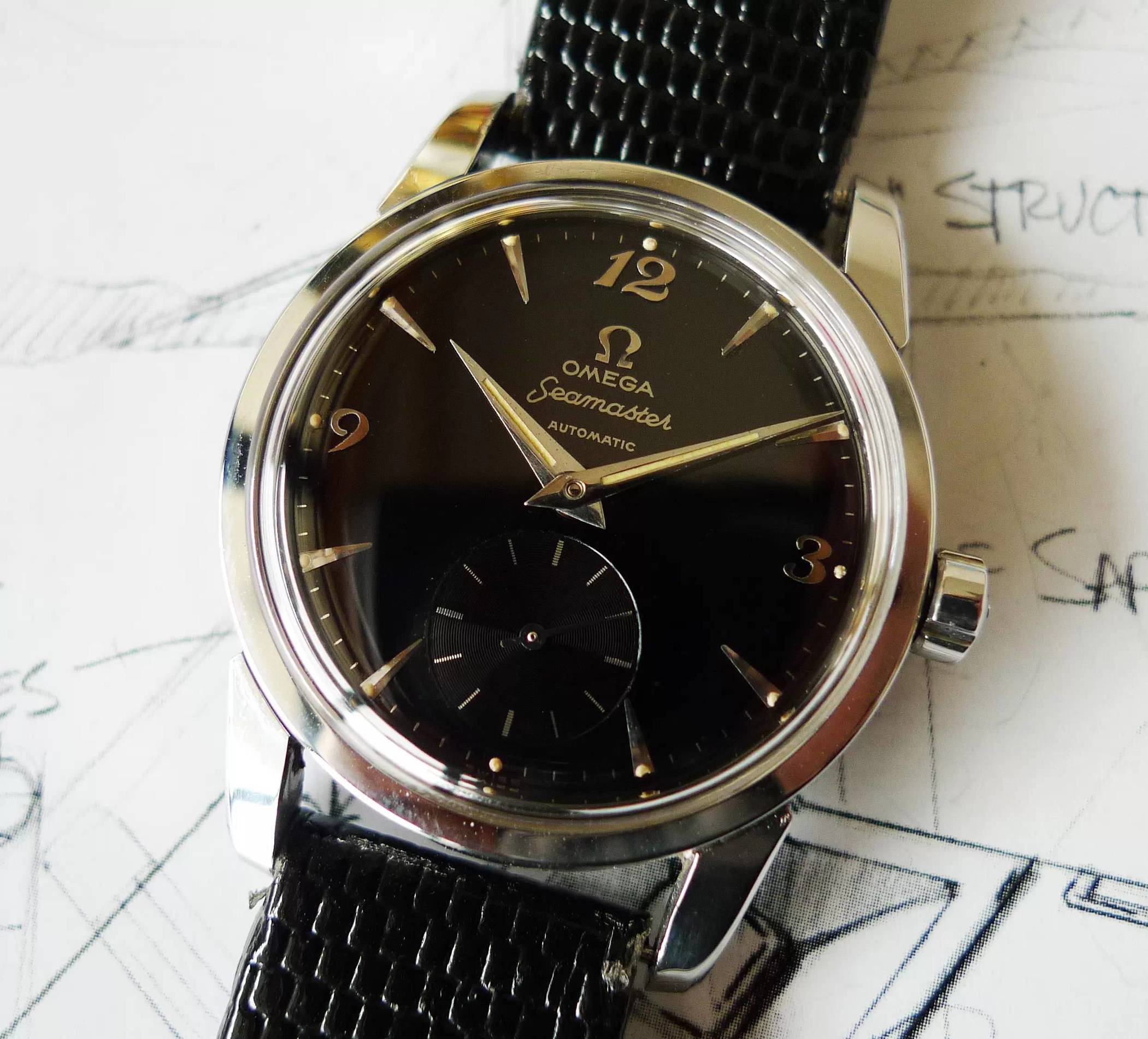 欧米茄星座双鹰2003款黑面,欧米茄古董表鉴别